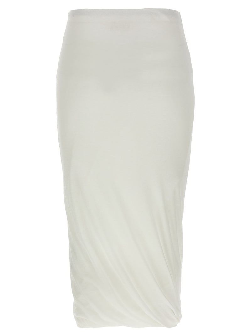 Jil Sander Twisted Midi Skirt - Cotton - Style 4J20249100 | Urbalenti |... | Urbalenti™ NYC