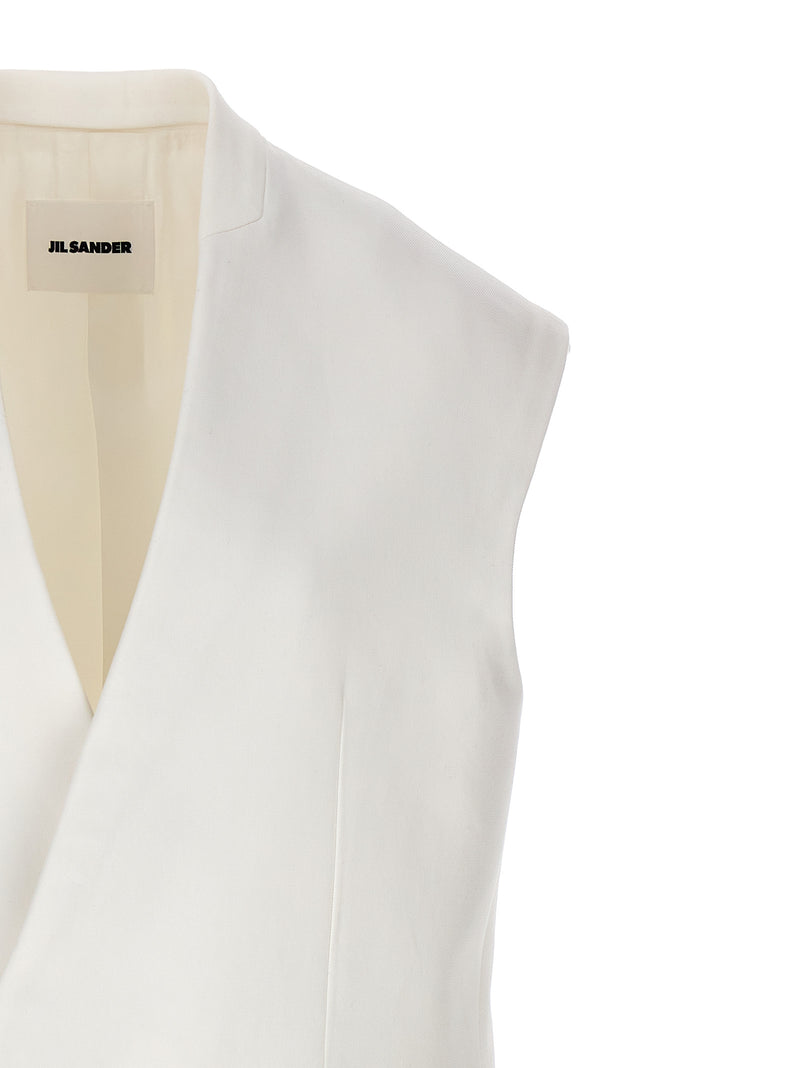 Jil Sander Oversize Tailored Vest | Urbalenti™ NYC