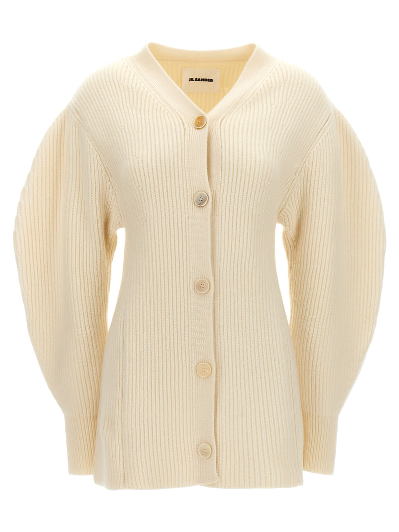 Jil Sander Ribbed Cardigan | Urbalenti™ NYC