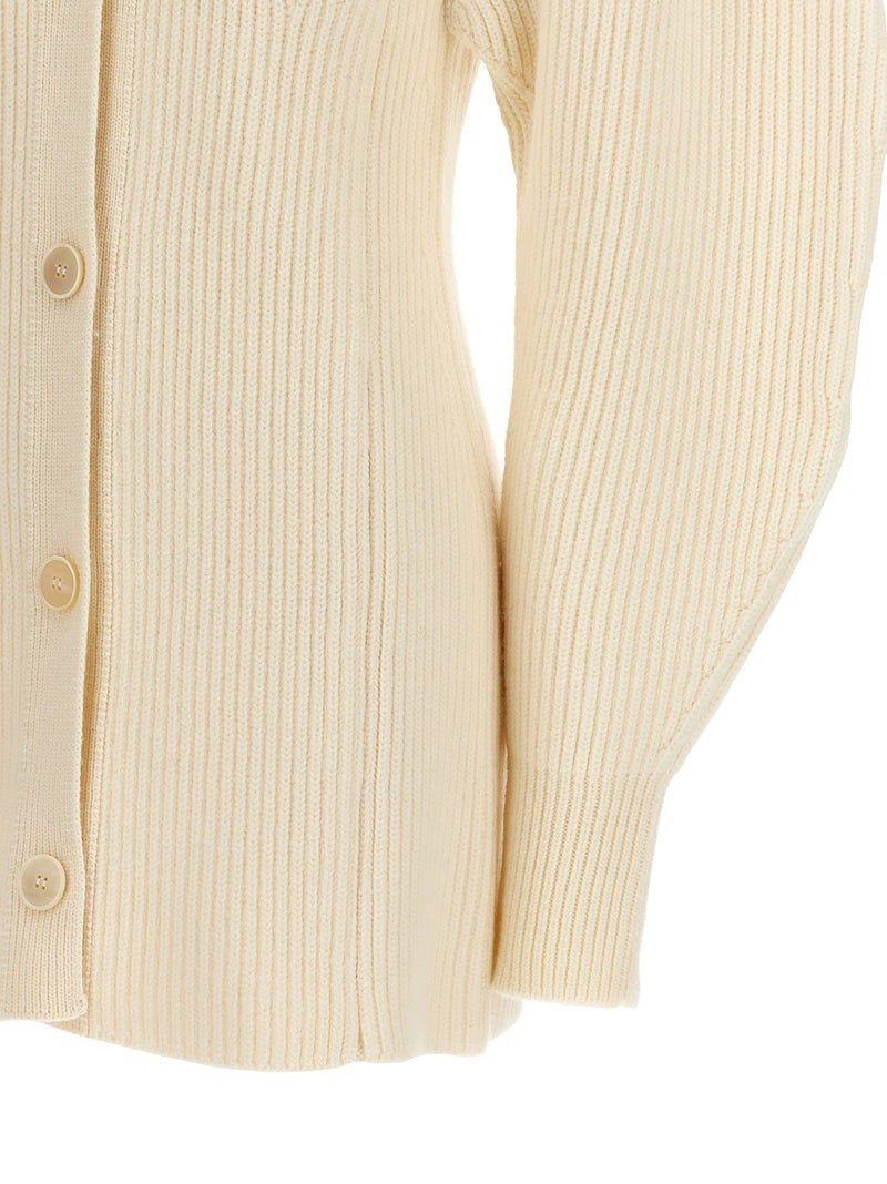 Jil Sander Ribbed Cardigan | Urbalenti™ NYC