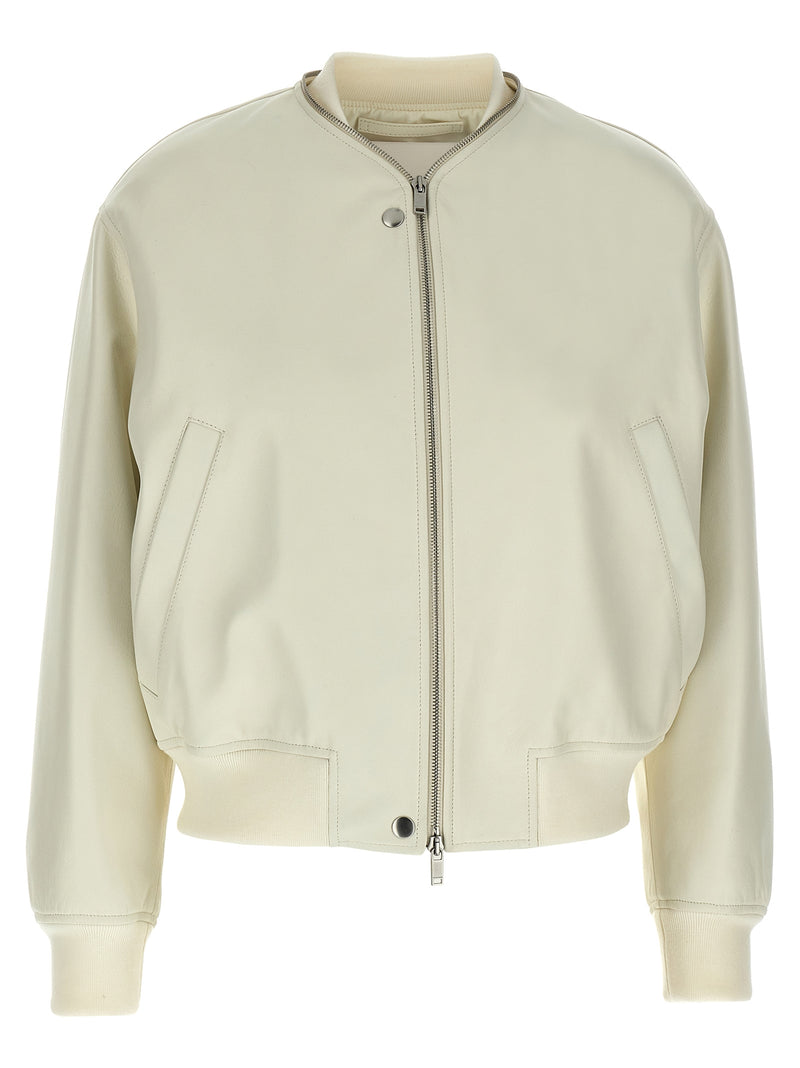 Jil Sander Jil Sander Leather Bomber Jacket