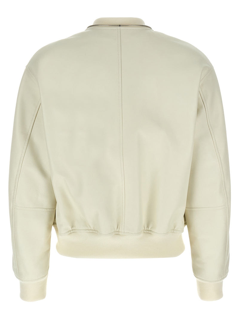 Jil Sander Jil Sander Leather Bomber Jacket