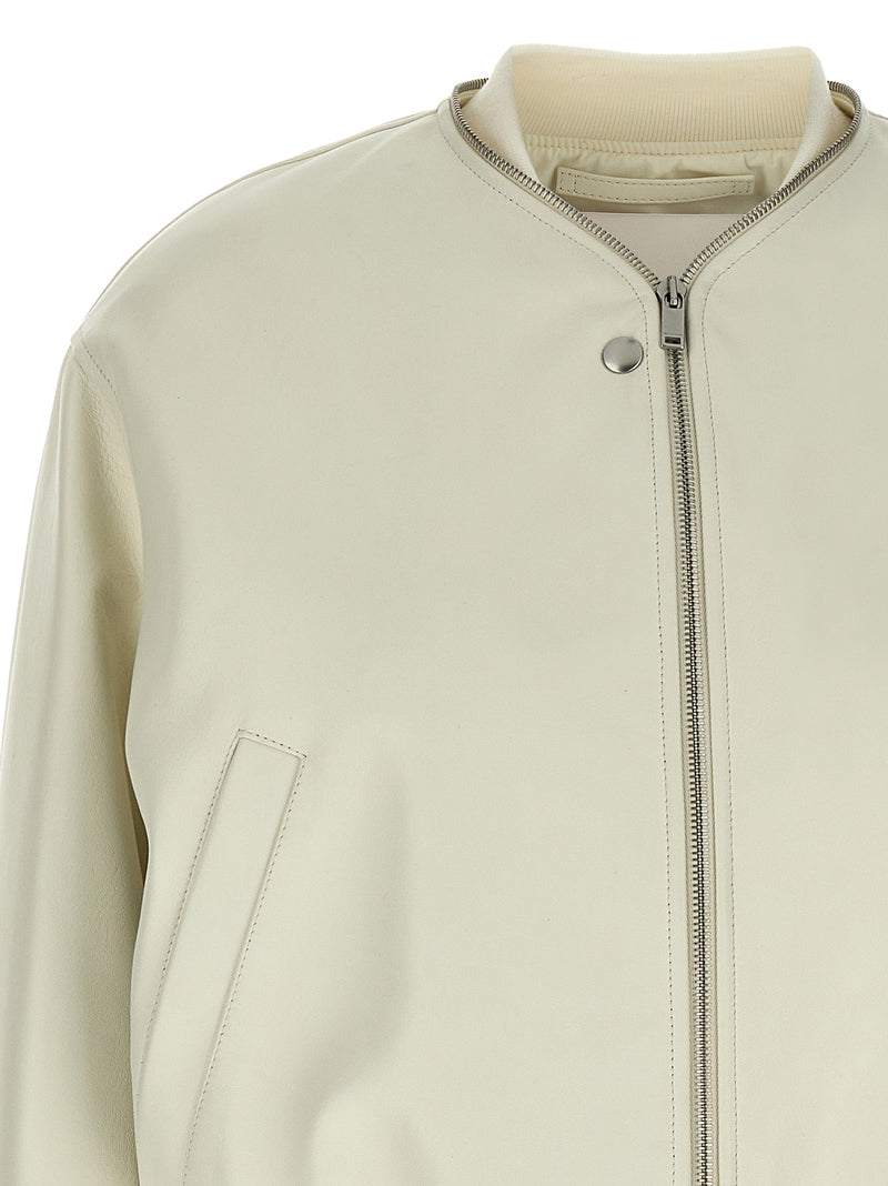 Jil Sander Jil Sander Leather Bomber Jacket
