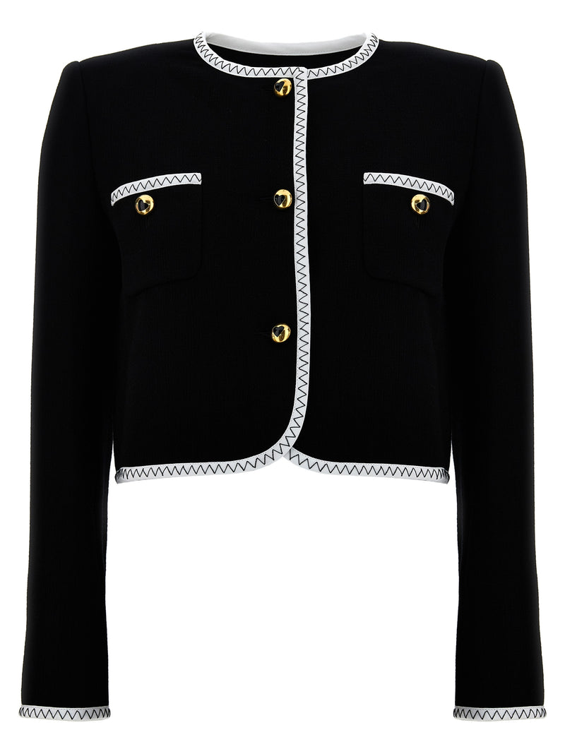 Moschino Crepe Short Jacket | Urbalenti™ NYC