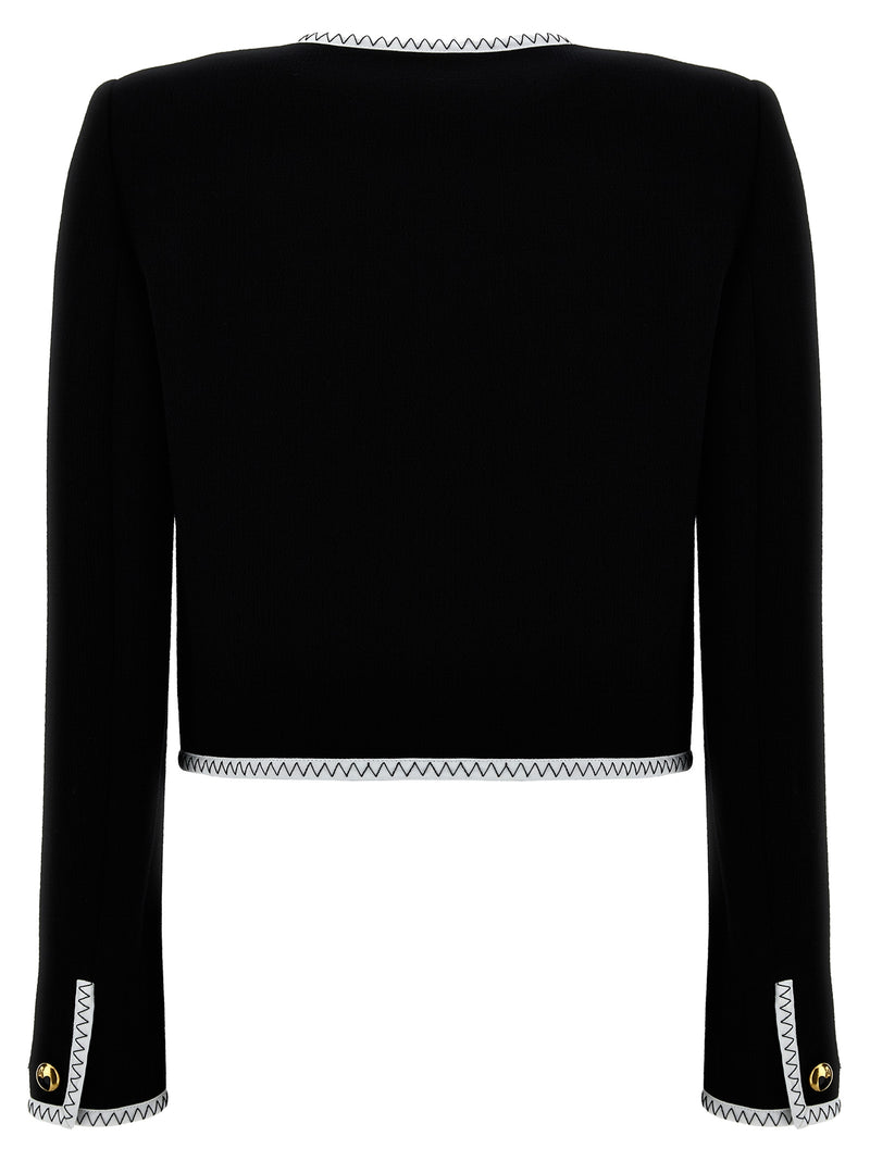 Moschino Crepe Short Jacket | Urbalenti™ NYC
