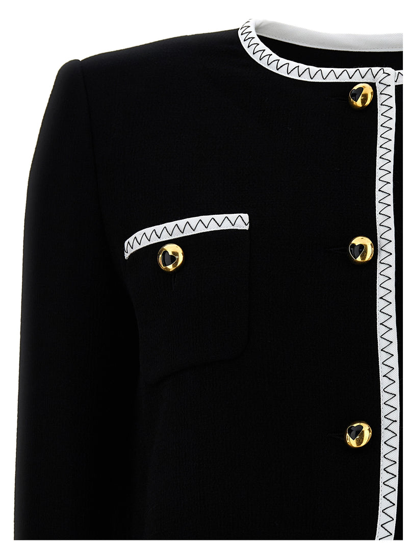 Moschino Crepe Short Jacket | Urbalenti™ NYC