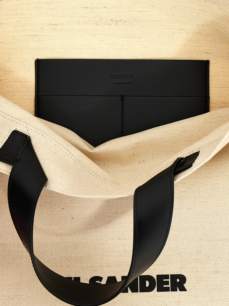 Jil Sander Border Book Tote Square Shopping Bag | Urbalenti™ NYC
