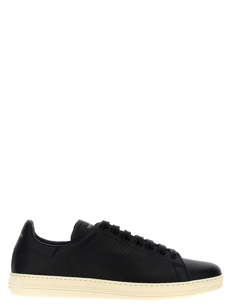 Tom Ford Tom Ford Logo Leather Sneakers