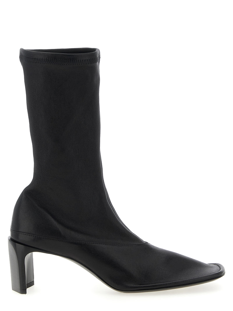 Jil Sander Nappa Ankle Boots - Nappa Leather - Style 08P1758001 | Urbale... | Urbalenti™ NYC