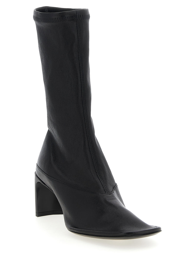 Jil Sander Nappa Ankle Boots - Nappa Leather - Style 08P1758001 | Urbale... | Urbalenti™ NYC