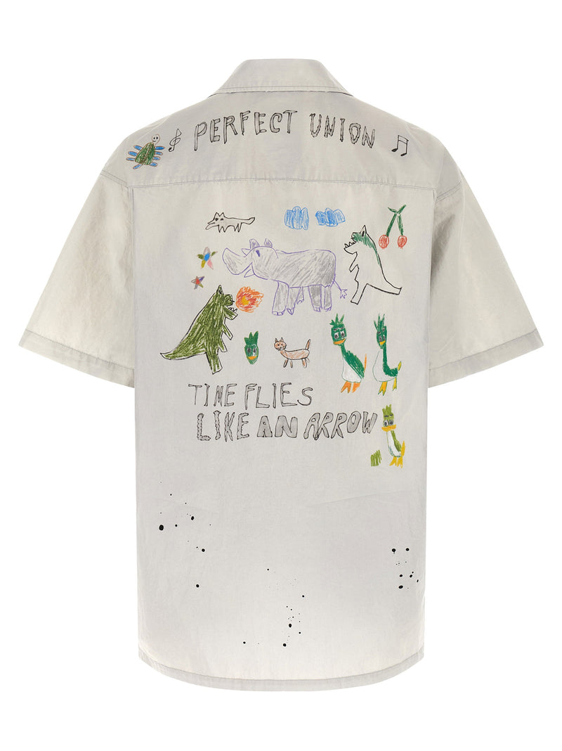 Maison Mihara Yasuhiro Maison Mihara Yasuhiro Graffiti Print Shirt