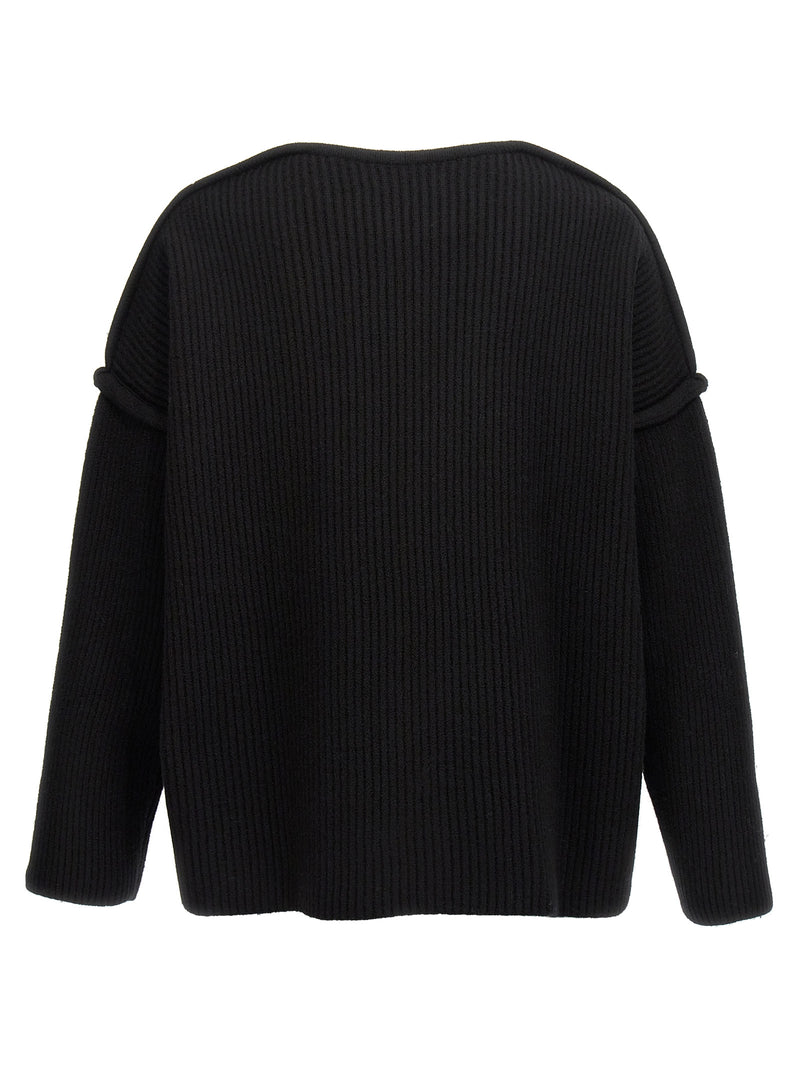 Jil Sander Geometric Neckline Sweater | Urbalenti™ NYC