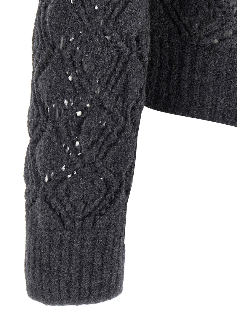 Jil Sander Jil Sander Openwork Wool Cardigan