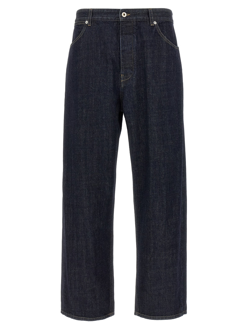 Jil Sander Jean Cotton Diagonal - Leather - Style 2J46463010 | Urbalenti... | Urbalenti™ NYC