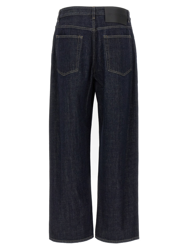 Jil Sander Jean Cotton Diagonal - Leather - Style 2J46463010 | Urbalenti... | Urbalenti™ NYC