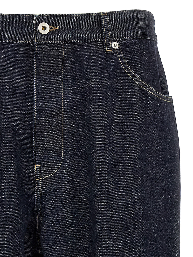 Jil Sander Jean Cotton Diagonal - Leather - Style 2J46463010 | Urbalenti... | Urbalenti™ NYC