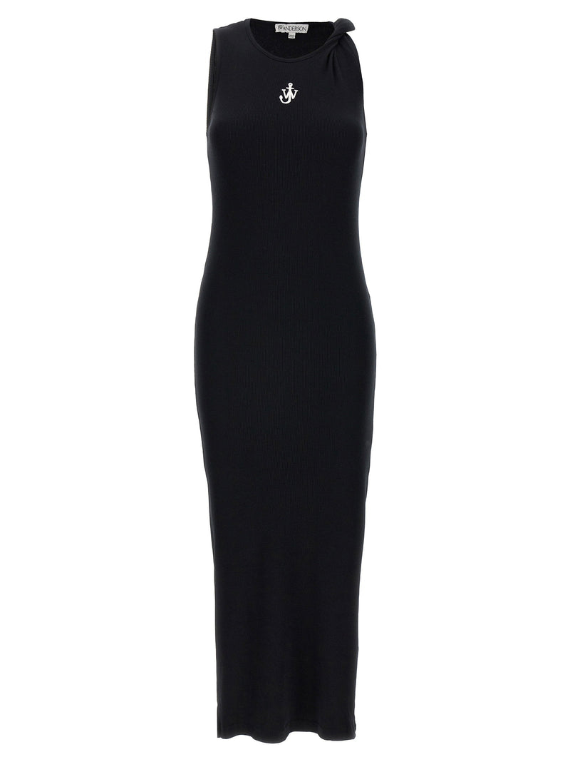 J.w.anderson J.w.anderson Logo Ribbed Dress