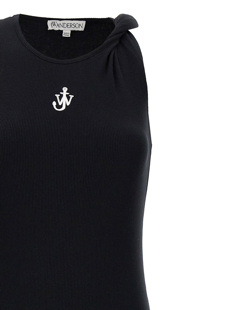 J.w.anderson J.w.anderson Logo Ribbed Dress