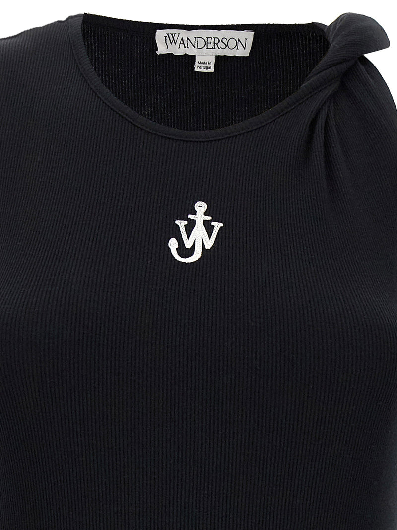 J.w.anderson J.w.anderson Logo Ribbed Dress