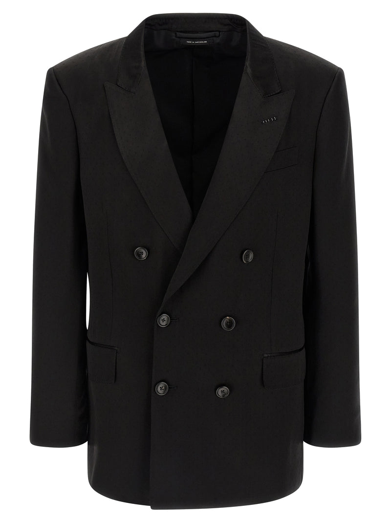 Tom Ford Tone-on-tone Polka Dot Blazer | Urbalenti™ NYC