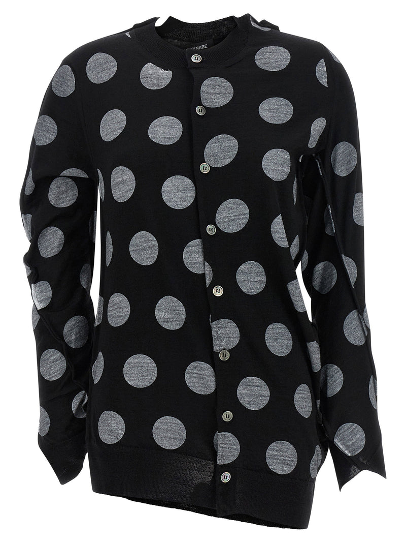 Junya Watanabe Junya Watanabe Polka Dot Maxi Cardigan