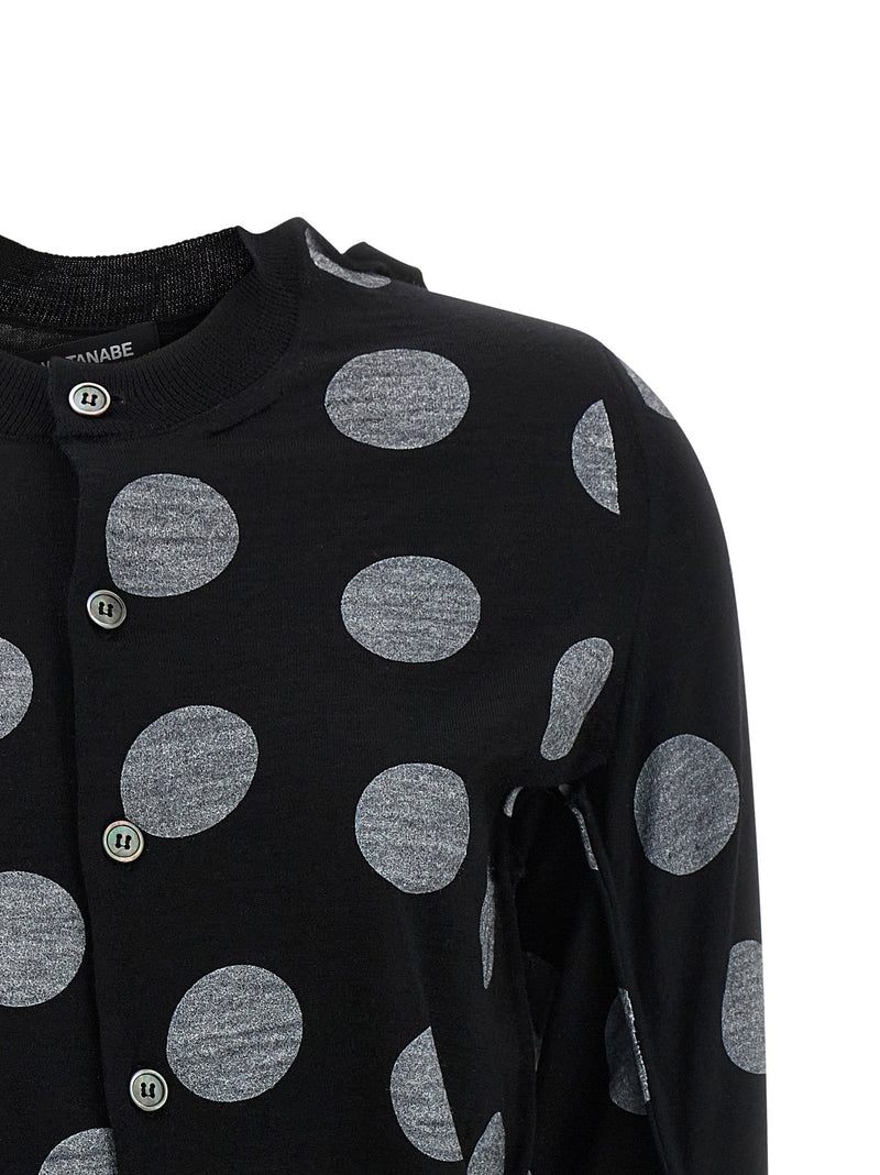 Junya Watanabe Junya Watanabe Polka Dot Maxi Cardigan