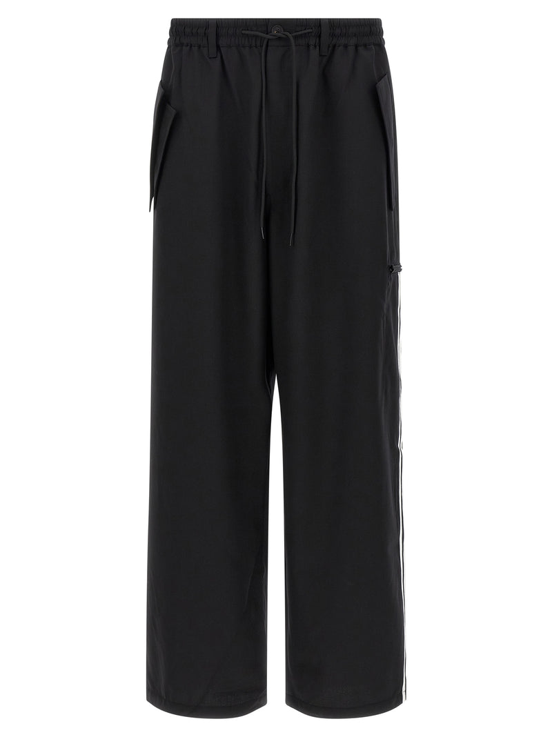 Y-3 Y-3 Pantalones de mezcla de lana