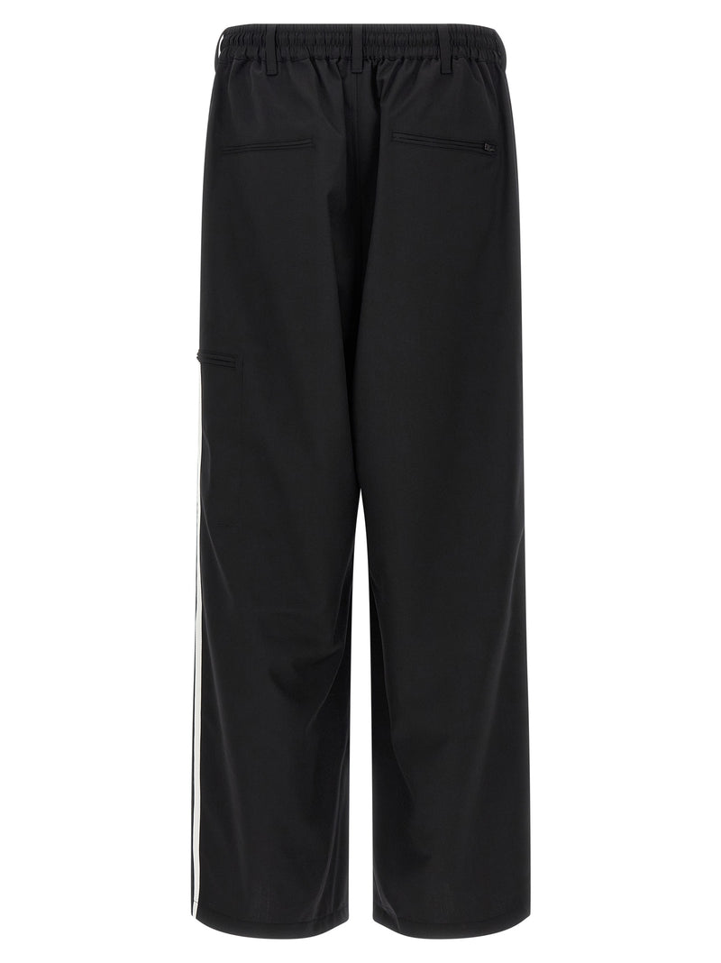 Y-3 Y-3 Pantalones de mezcla de lana