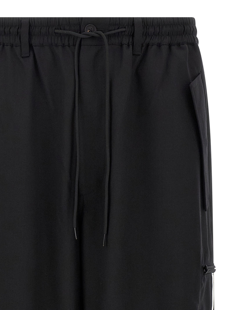 Y-3 Y-3 Pantalones de mezcla de lana