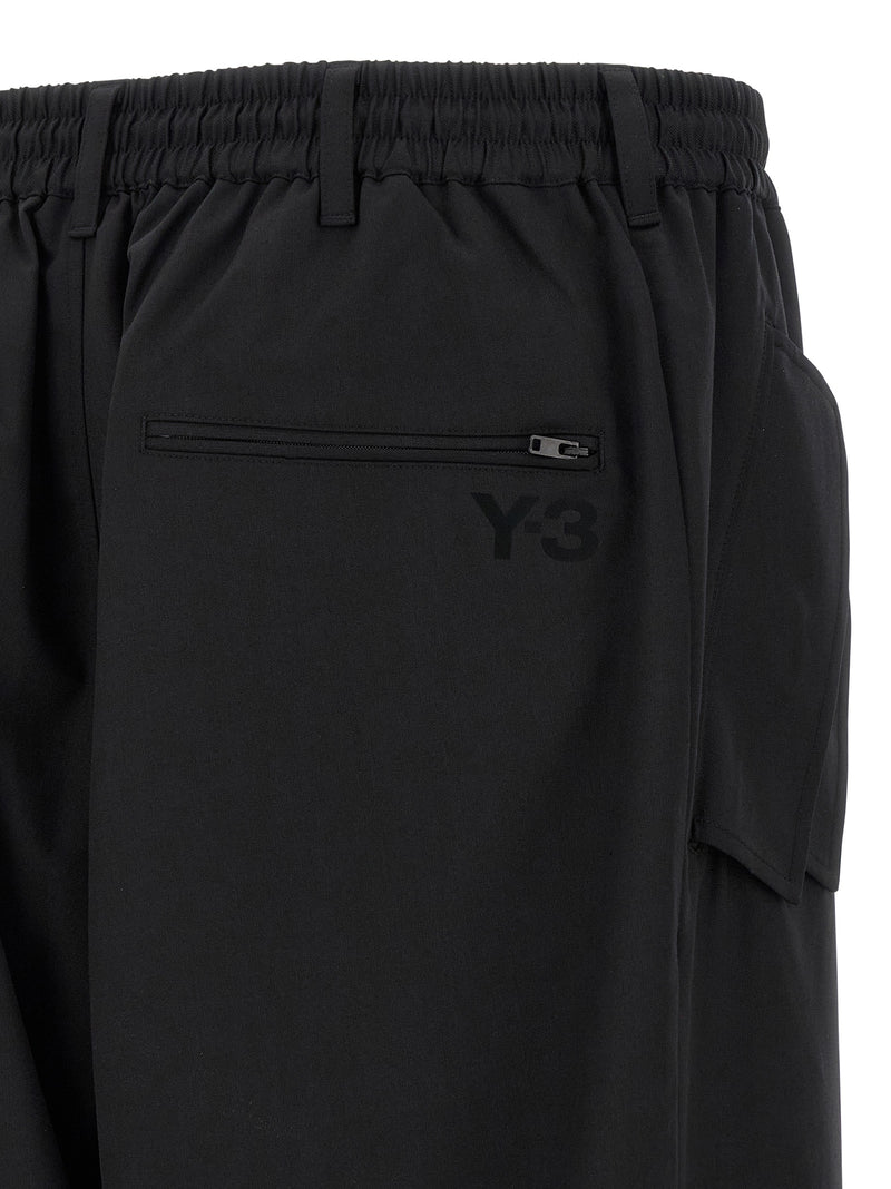 Y-3 Y-3 Pantalones de mezcla de lana