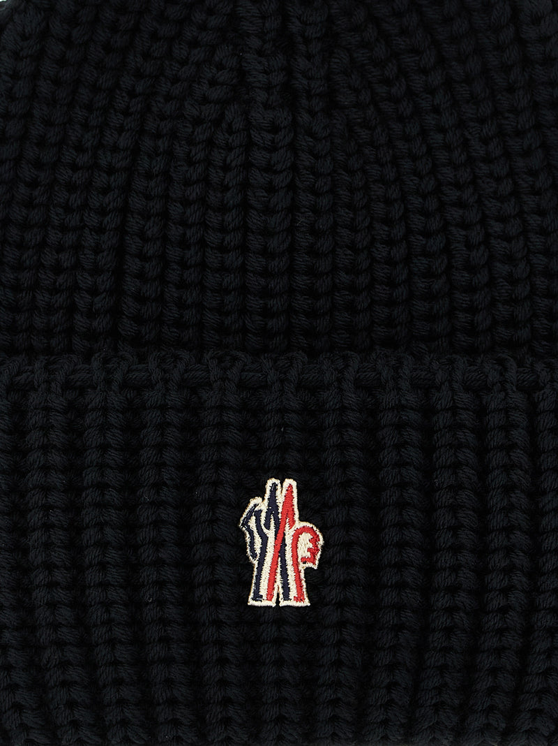 Moncler Grenoble Logo Patch Beanie | Urbalenti™ NYC