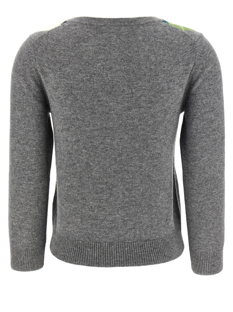 Ganni Ganni Grey Check Cardigan