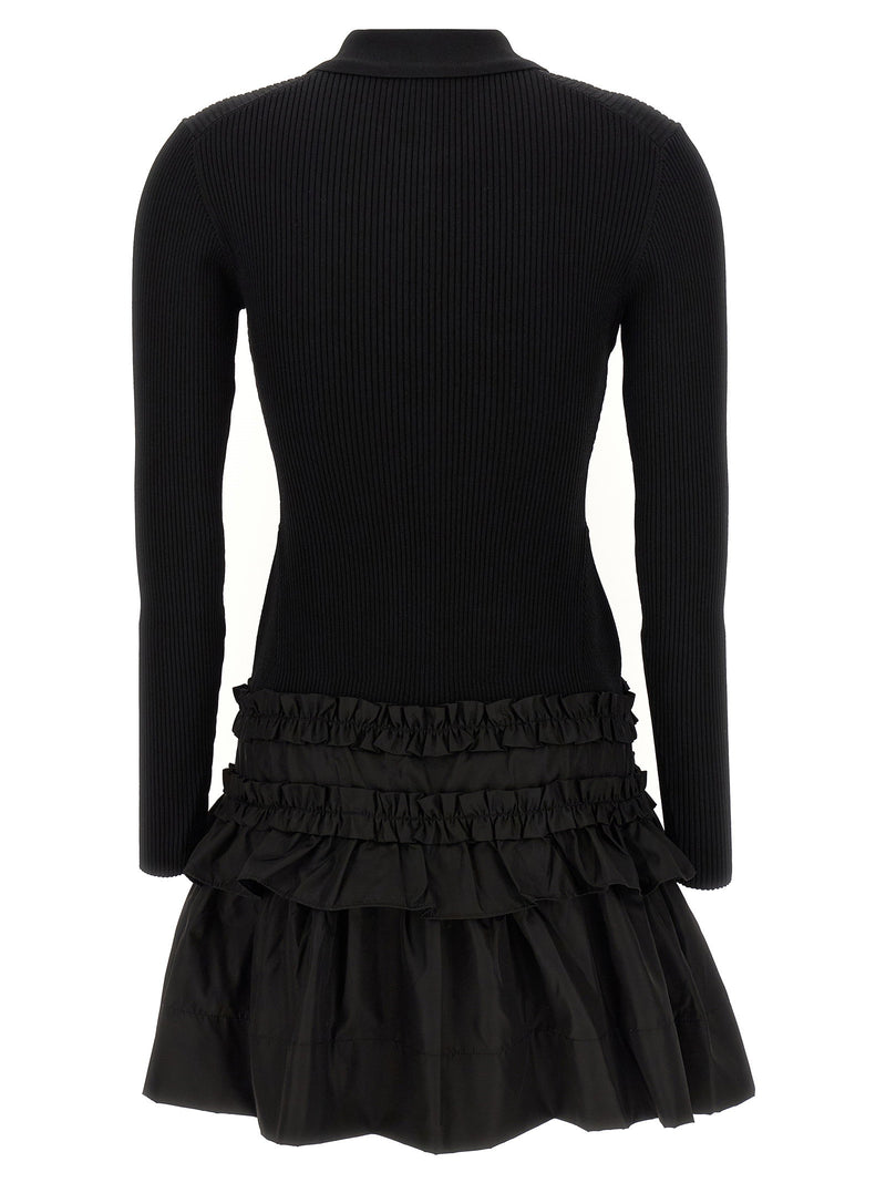 Ganni Ganni Melange Rib Knit Mini Dress