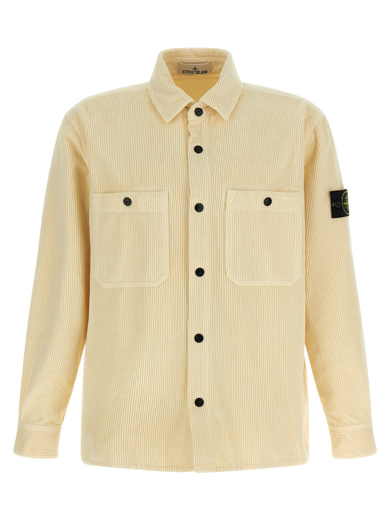 Stone Island Stone Island Ribbed Velvet Overshirt