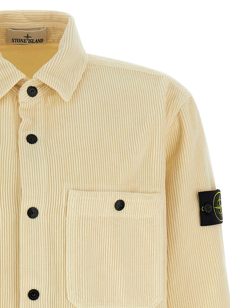 Stone Island Stone Island Ribbed Velvet Overshirt