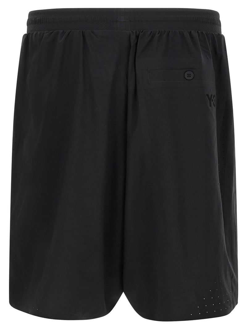 Y-3 Y-3 Vinyl Logo Bermuda Shorts