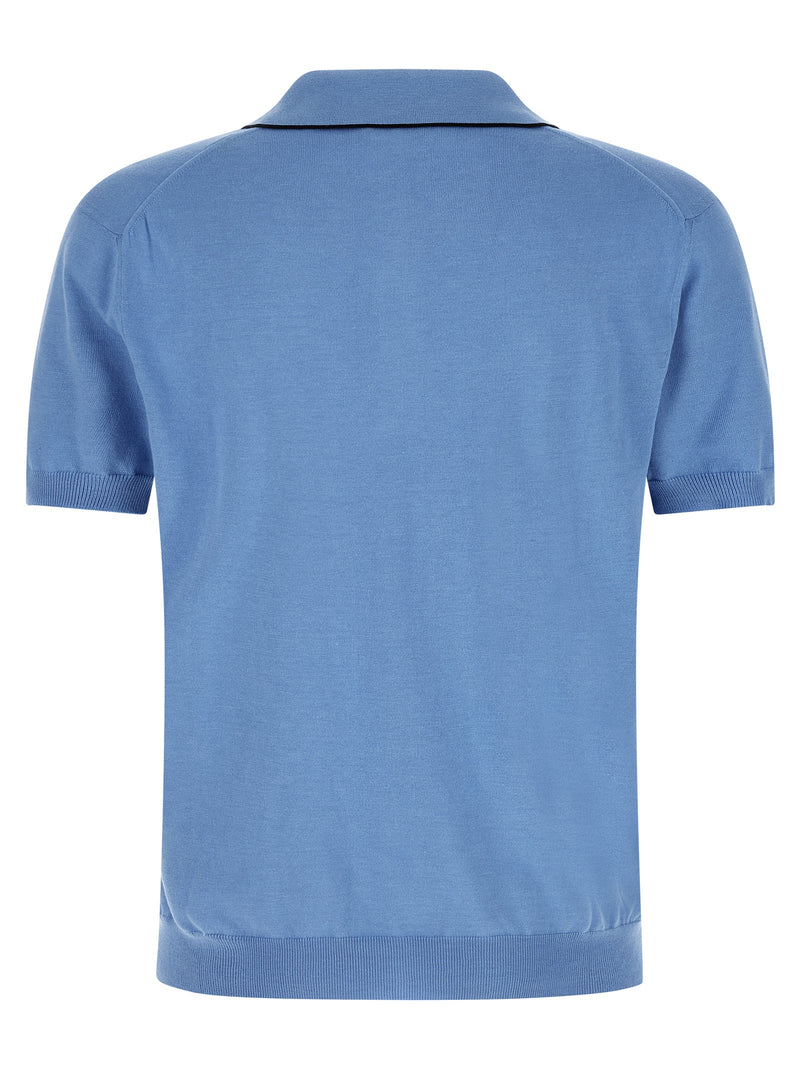 Tom Ford Cotton And Silk Polo Shirt | Urbalenti™ NYC