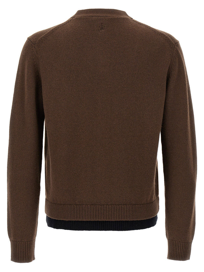 J.w.anderson J.w.anderson Contrast Layered Cardigan