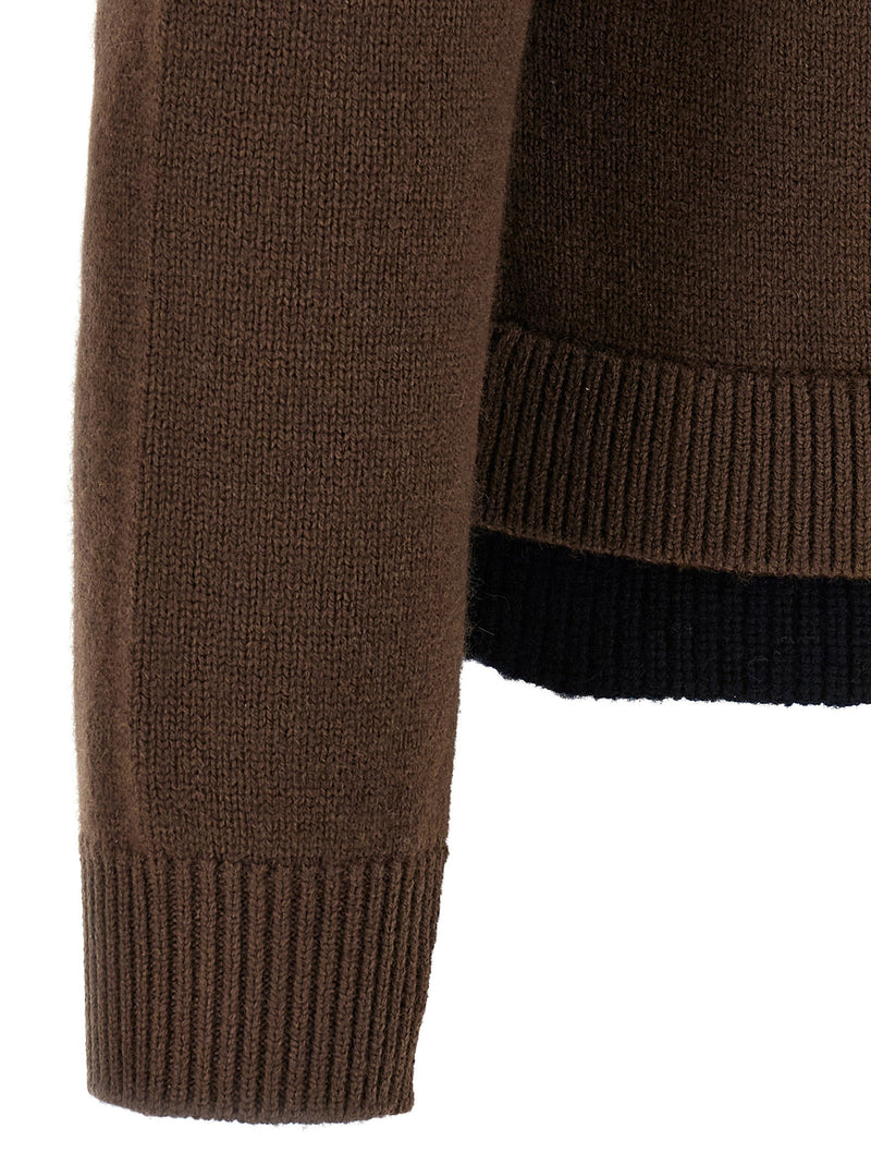 J.w.anderson J.w.anderson Contrast Layered Cardigan