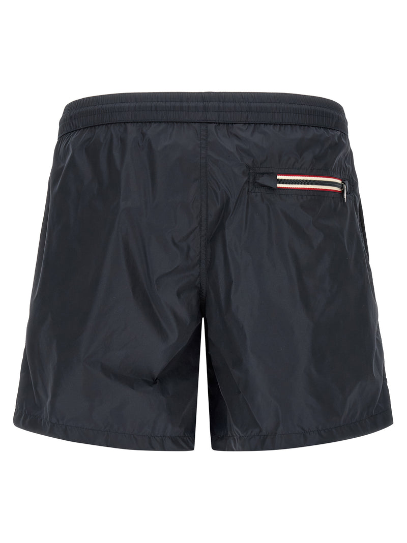 Moncler Tricolor Logo Patch Swimsuit | Urbalenti™ NYC
