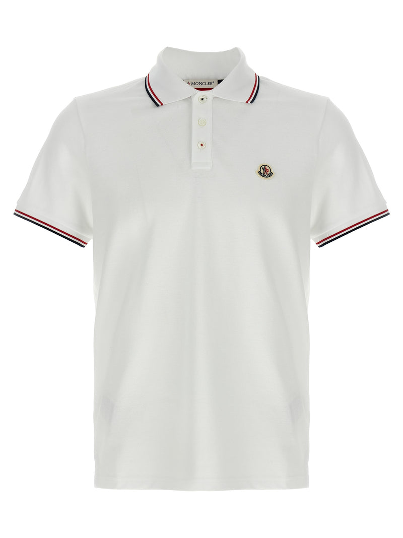 Moncler Tricolor Detail Polo Shirt Variant 2 | Urbalenti™ NYC