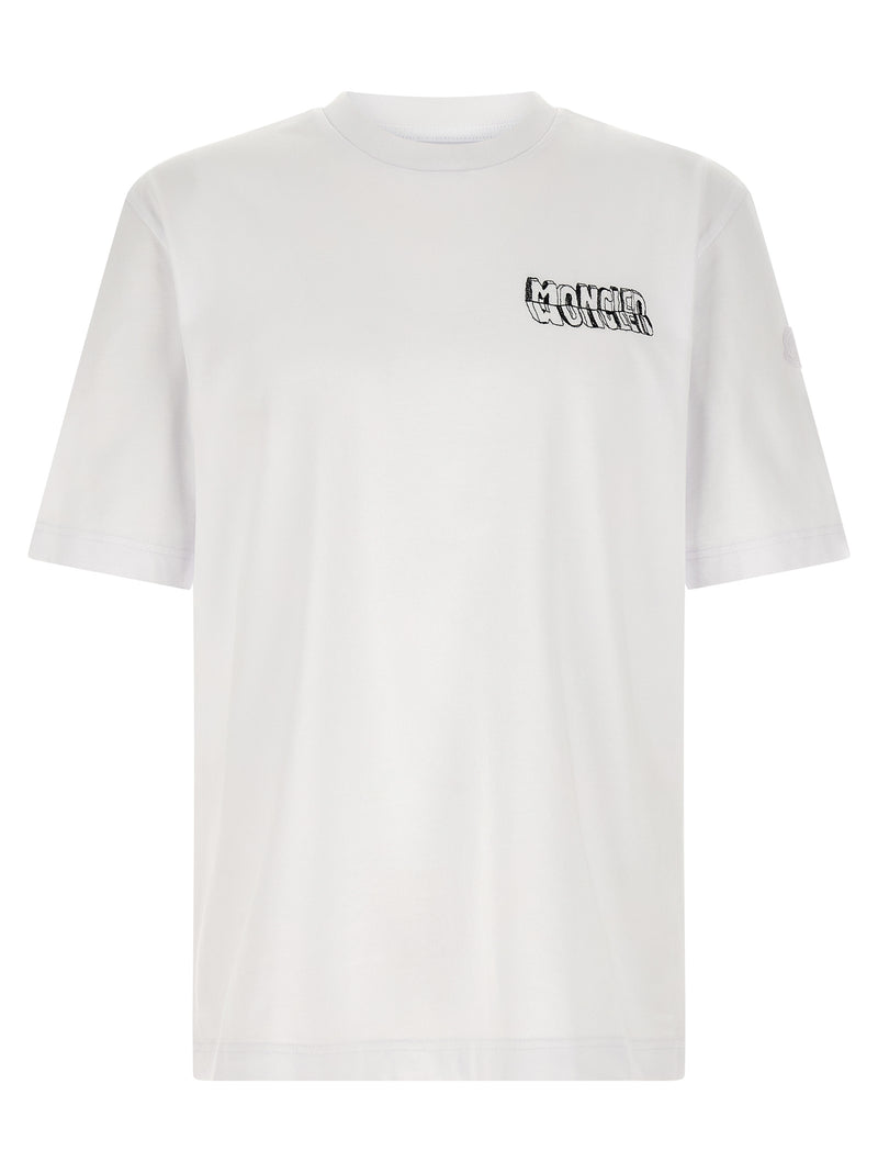 Moncler Embroidery T-shirt - Cotton - Style 3689AUG00A | Urbalenti | Urb... | Urbalenti™ NYC