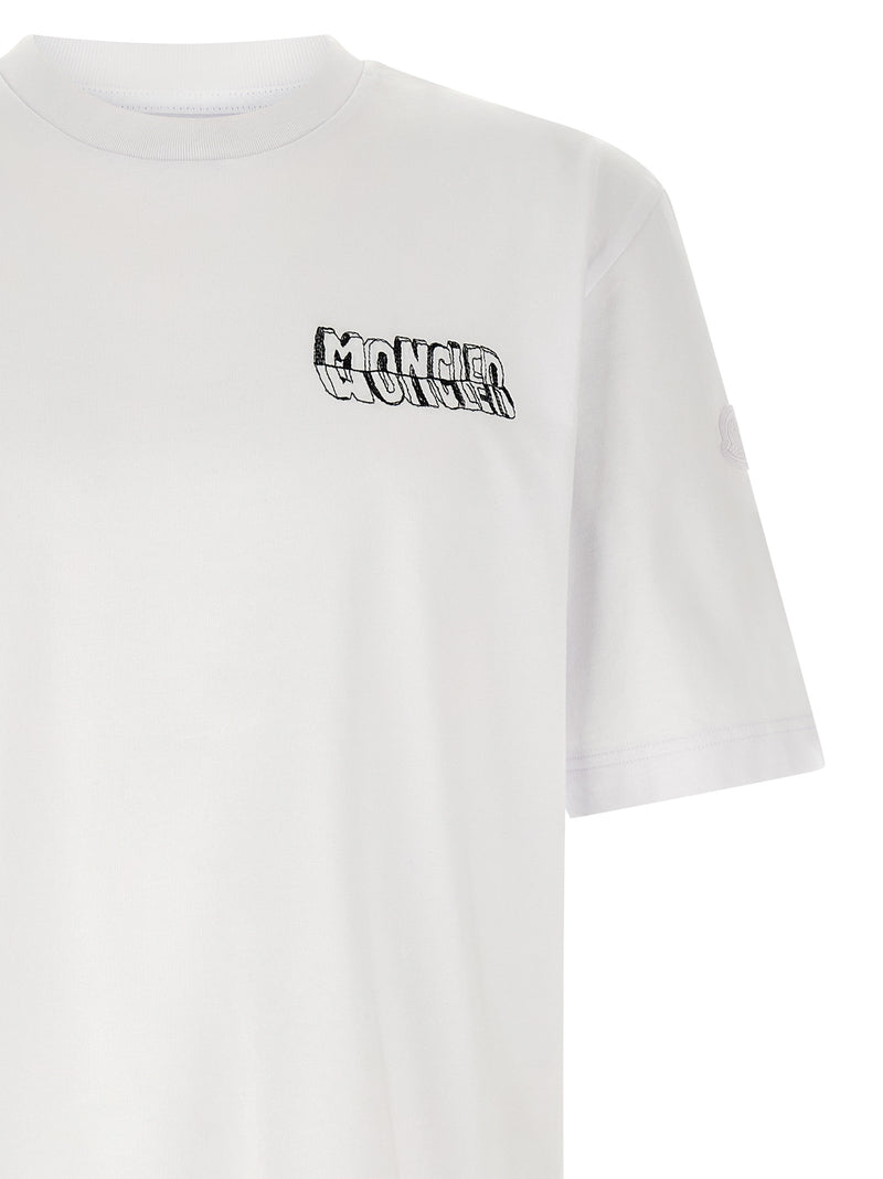 Moncler Embroidery T-shirt - Cotton - Style 3689AUG00A | Urbalenti | Urb... | Urbalenti™ NYC
