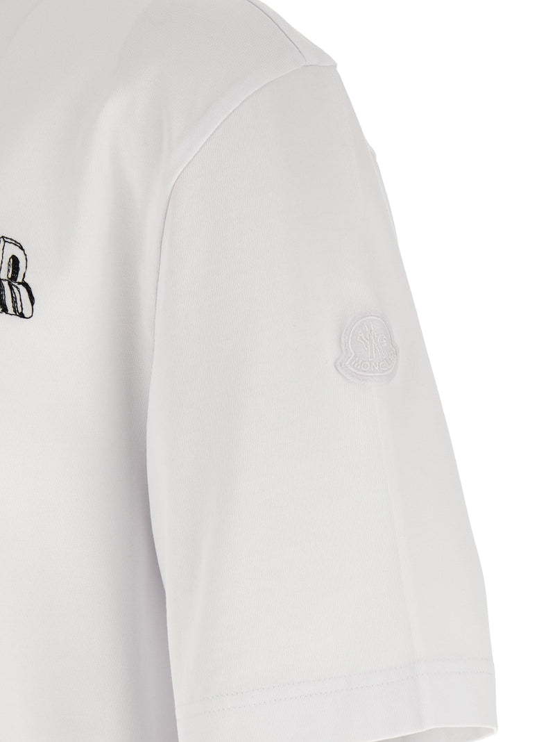 Moncler Embroidery T-shirt - Cotton - Style 3689AUG00A | Urbalenti | Urb... | Urbalenti™ NYC