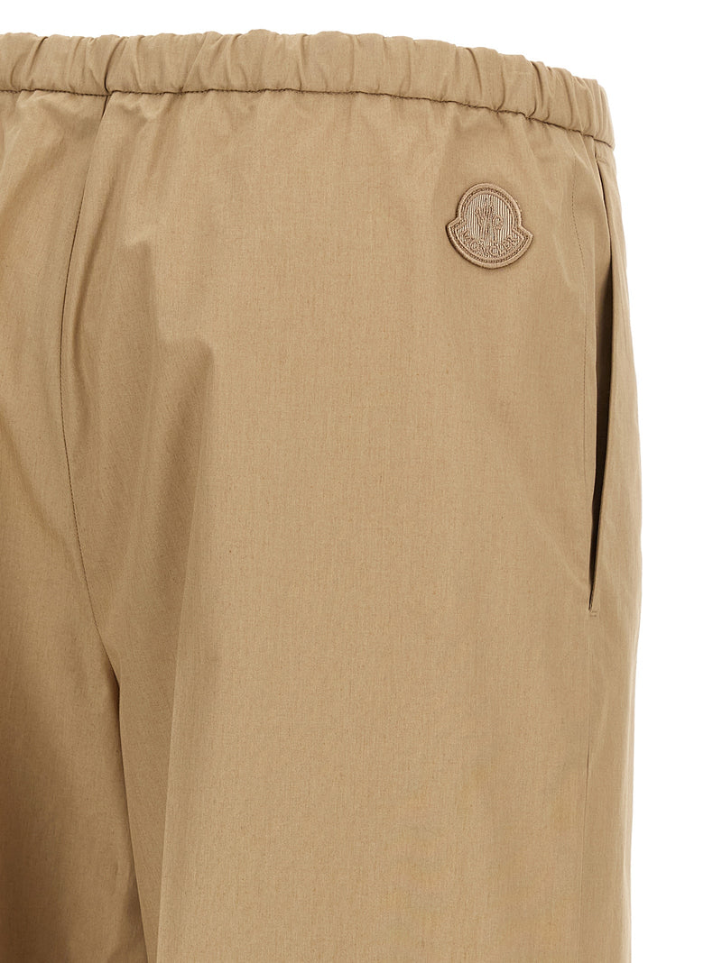 Moncler Moncler Grosgrain Logo Patch Pants
