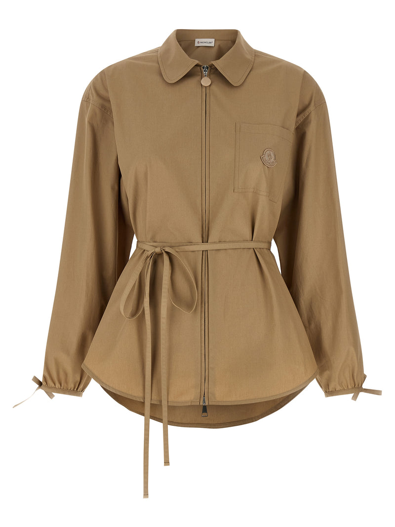Moncler Moncler Grosgrain Logo Patch Overshirt