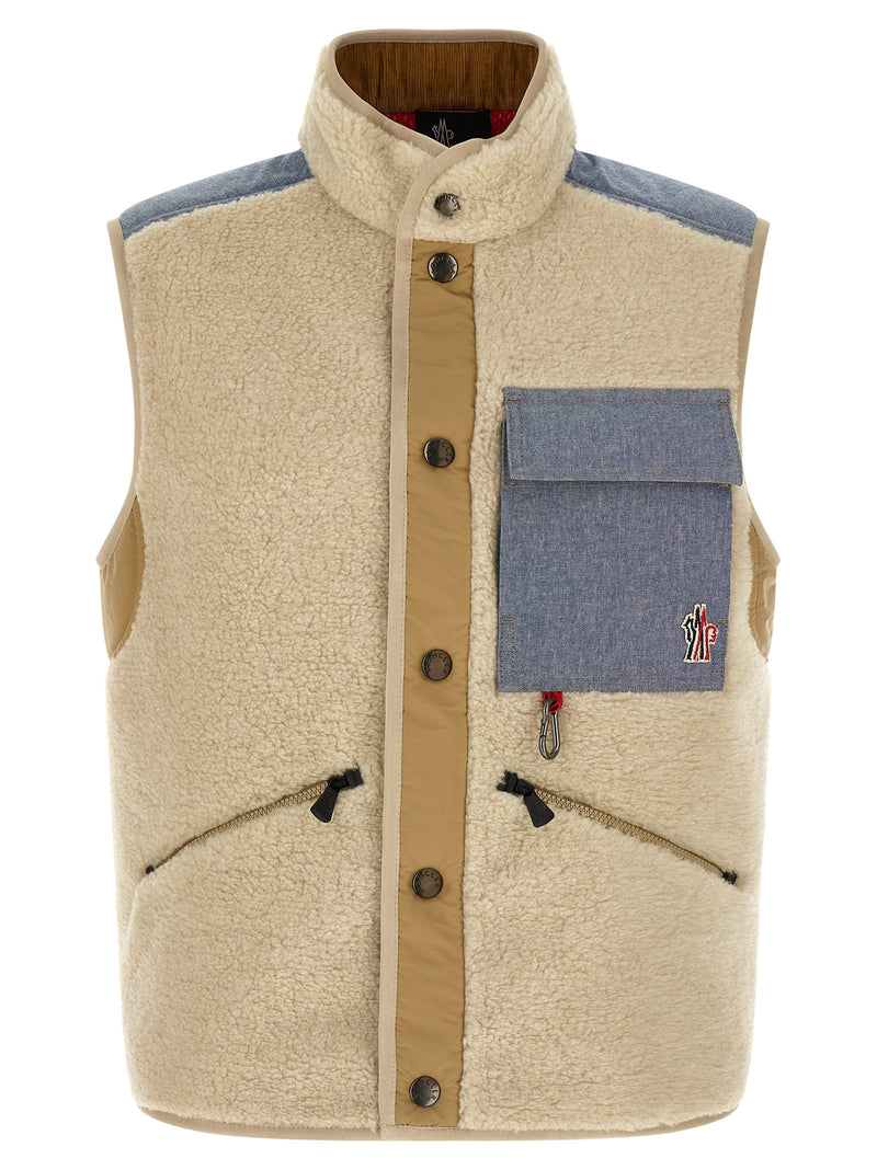 Moncler Grenoble Teddy & Chambray Vest | Urbalenti™ NYC