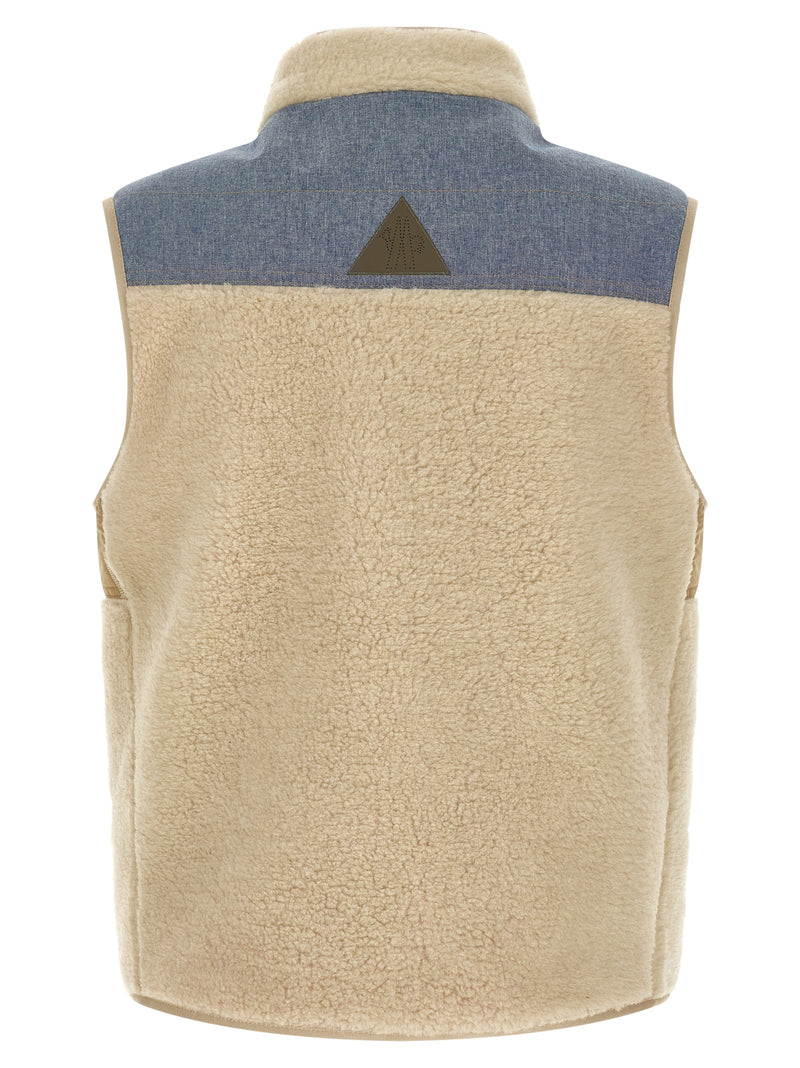 Moncler Grenoble Teddy & Chambray Vest | Urbalenti™ NYC