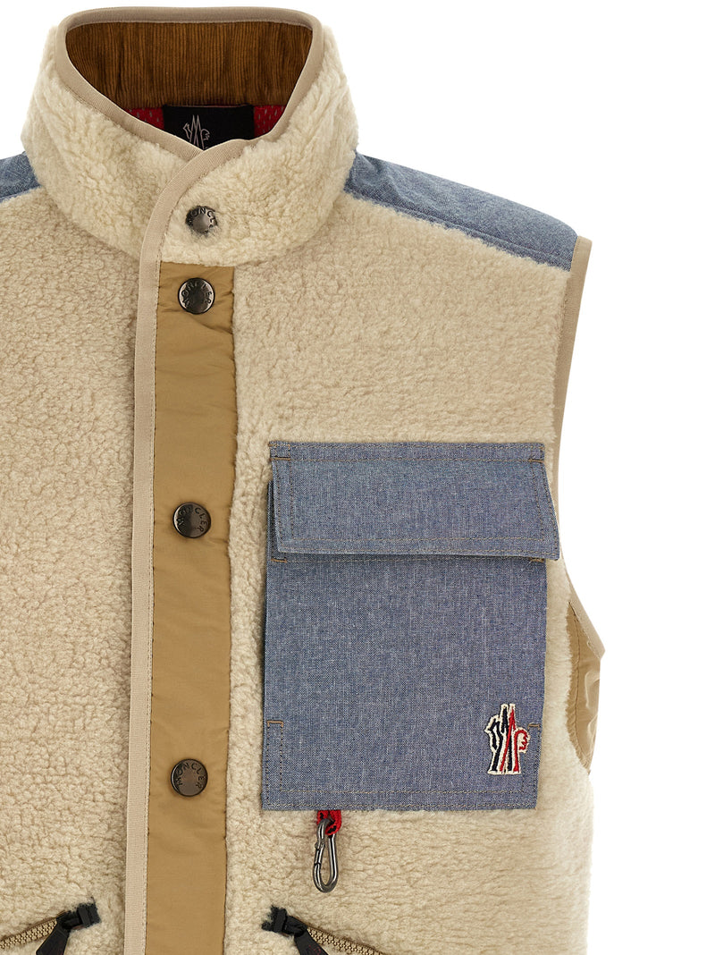 Moncler Grenoble Teddy & Chambray Vest | Urbalenti™ NYC