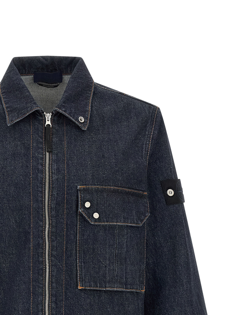 Stone Island Denim Shirt | Urbalenti™ NYC